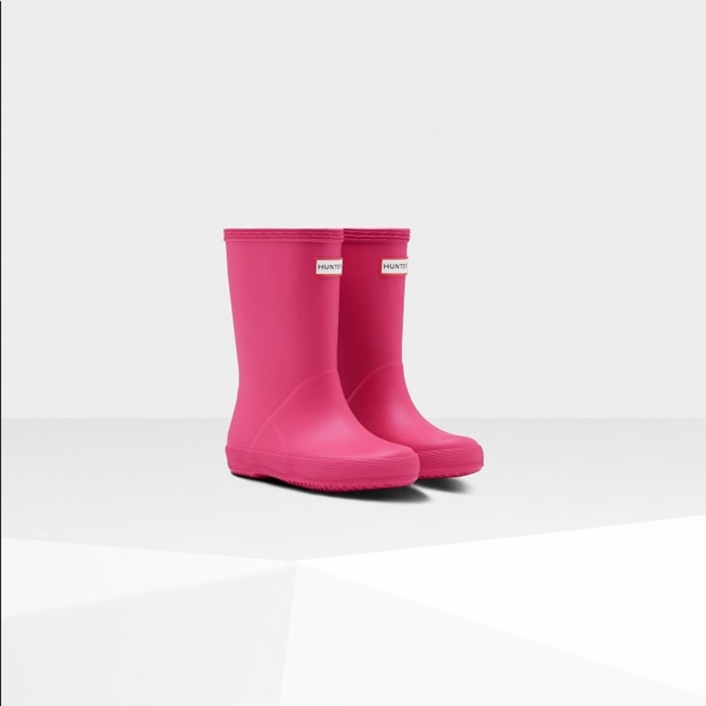 Hunter rain boots bright pink US 8